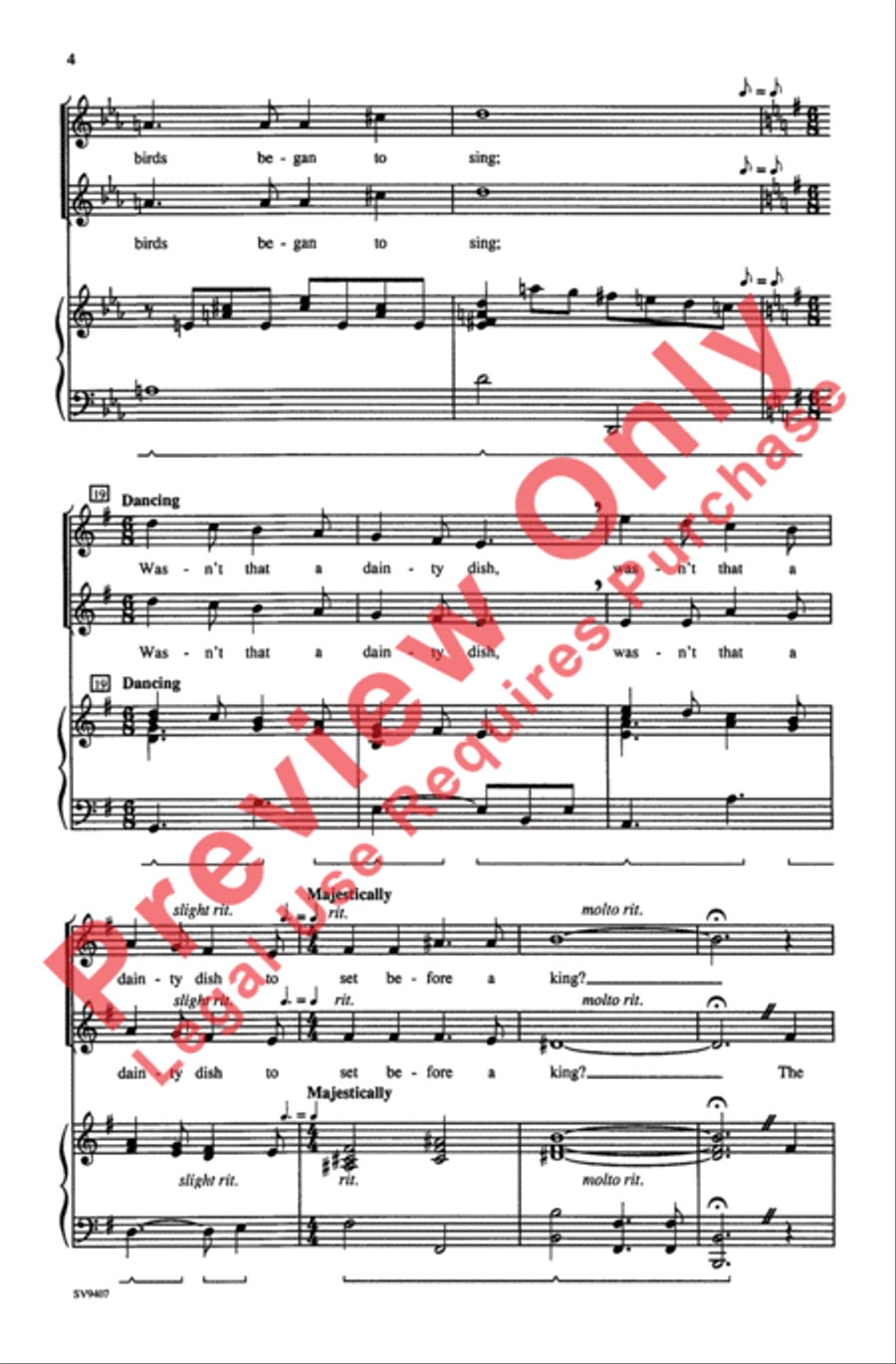 Sing a Song of Sixpence Sing a Song of Sixpence 2-Part scores gallery preview page 4