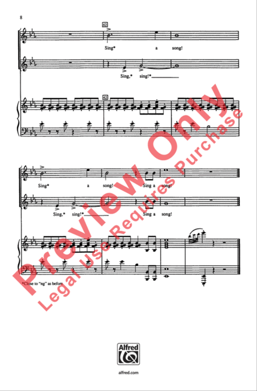 Sing a Song of Sixpence Sing a Song of Sixpence 2-Part scores gallery preview page 8