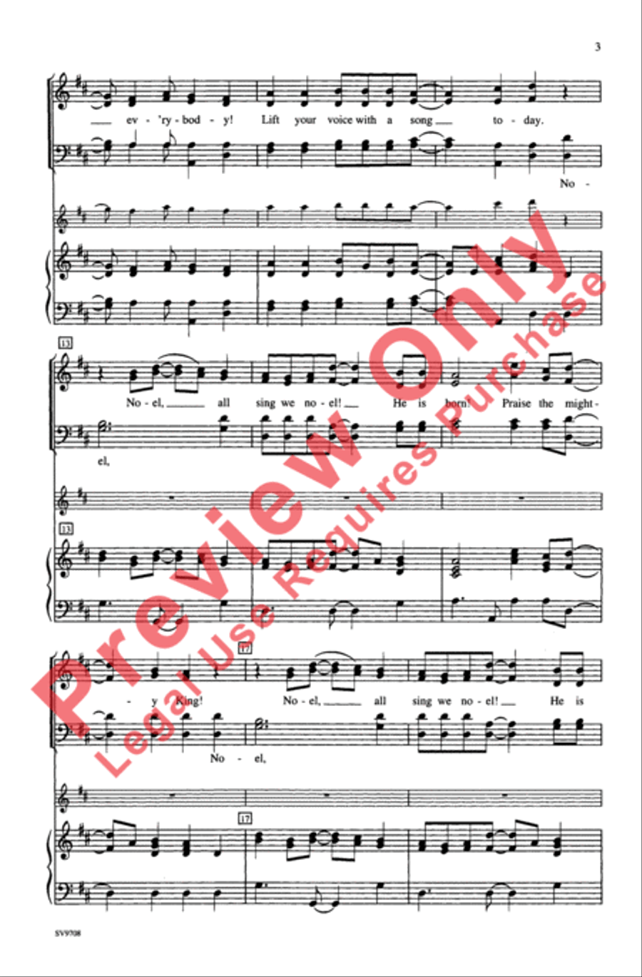 African Noel African Noel 4-Part scores gallery preview page 3