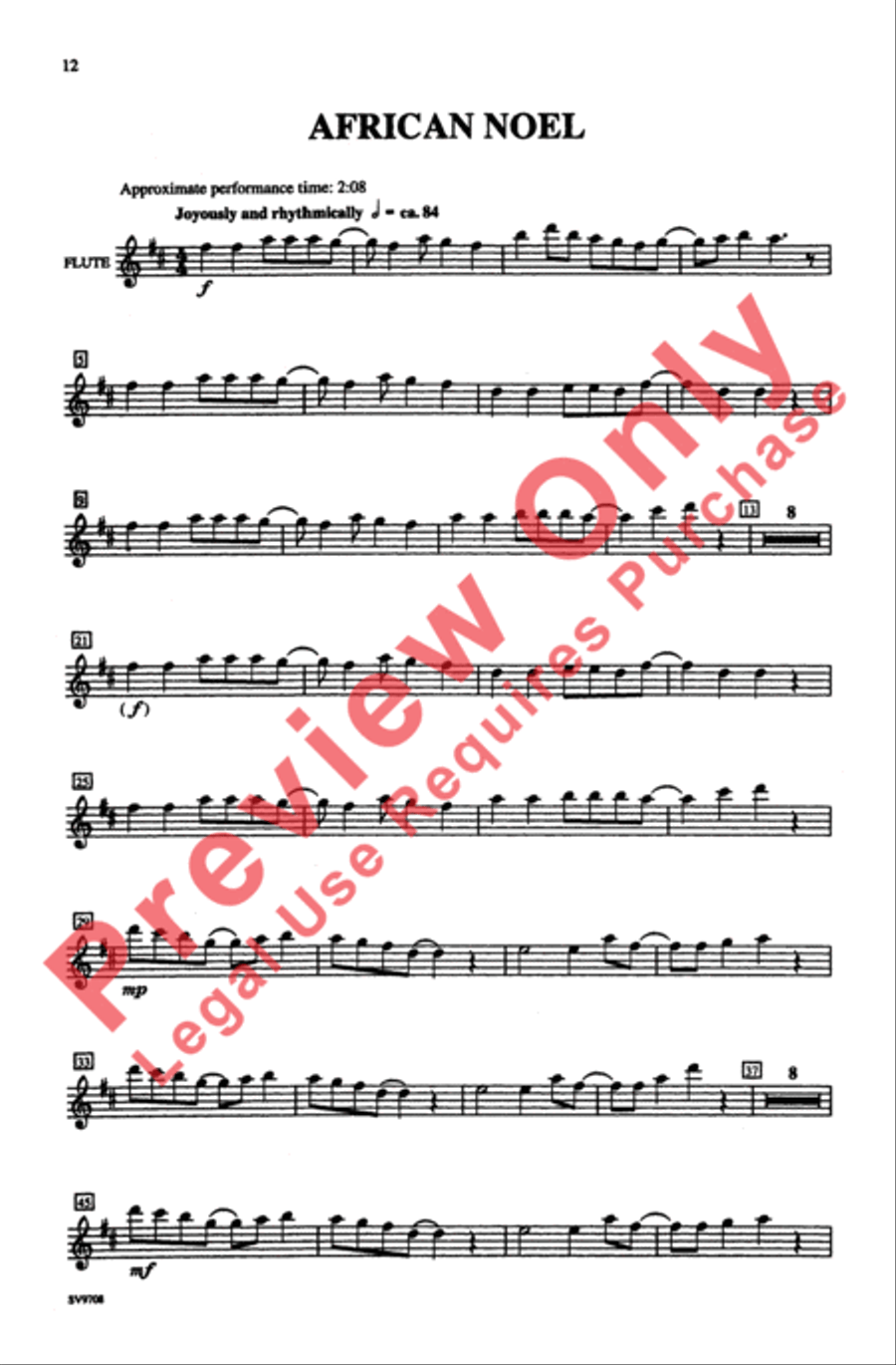 African Noel African Noel 4-Part scores gallery preview page 12