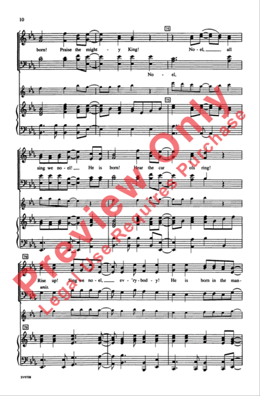 African Noel African Noel 4-Part scores gallery preview page 10