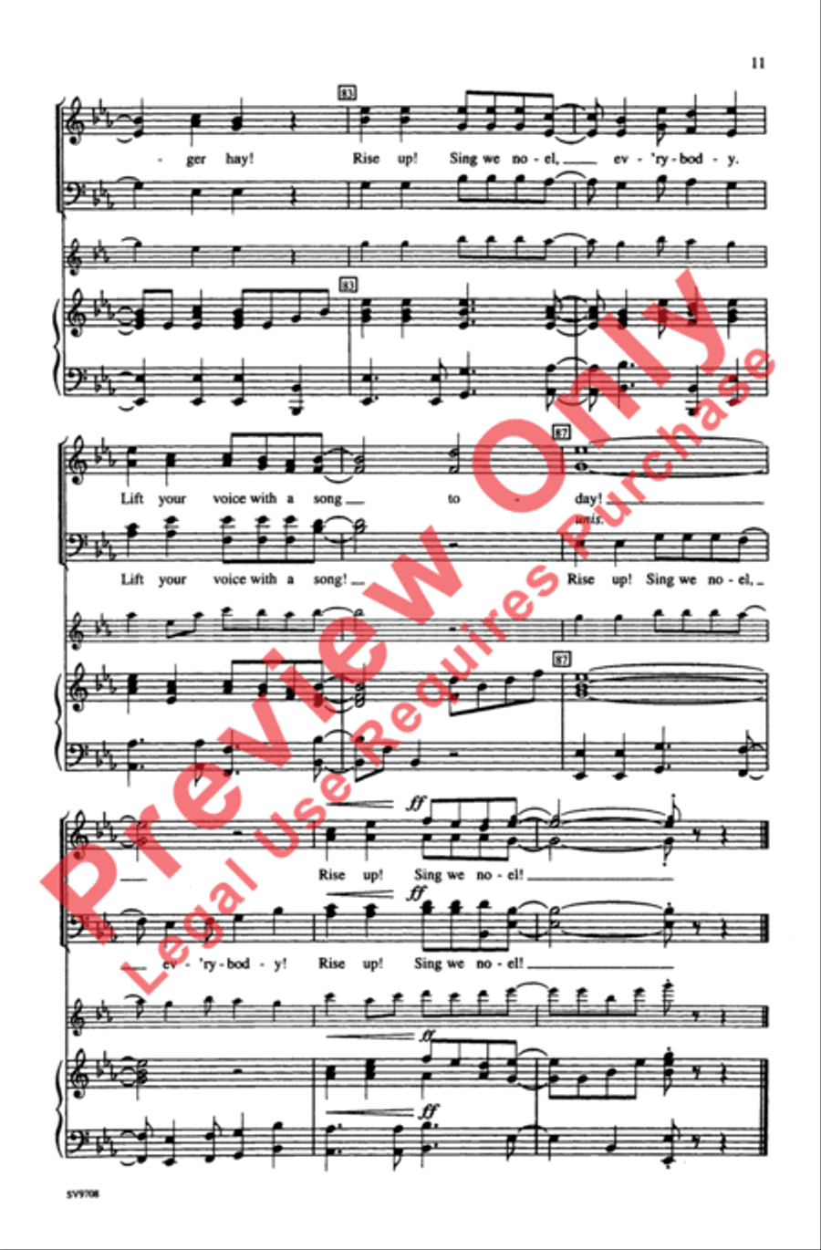 African Noel African Noel 4-Part scores gallery preview page 11