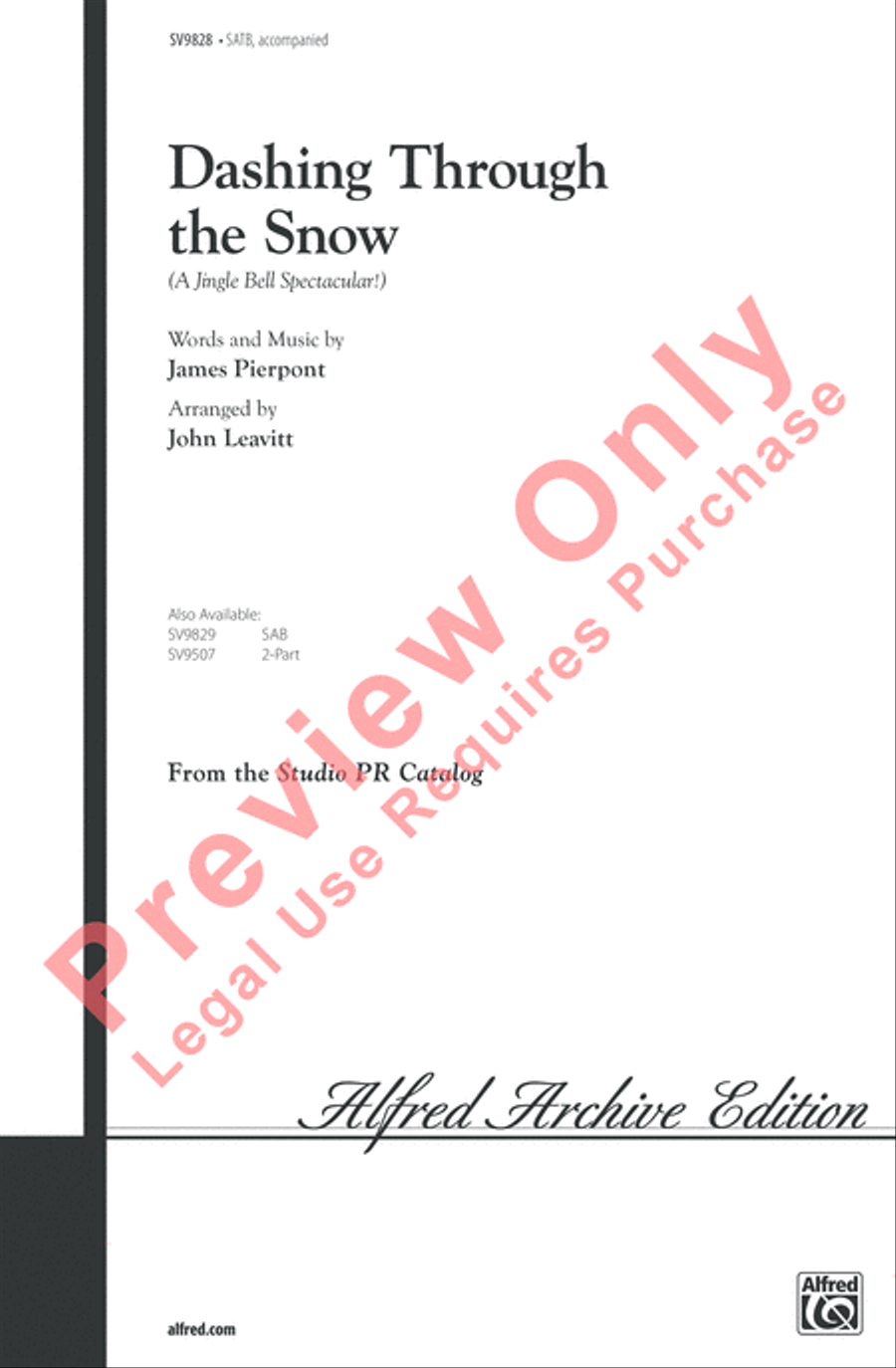 Dashing Through the Snow (A Jingle Bell Spectacular!) 4-Part scores gallery preview page 2