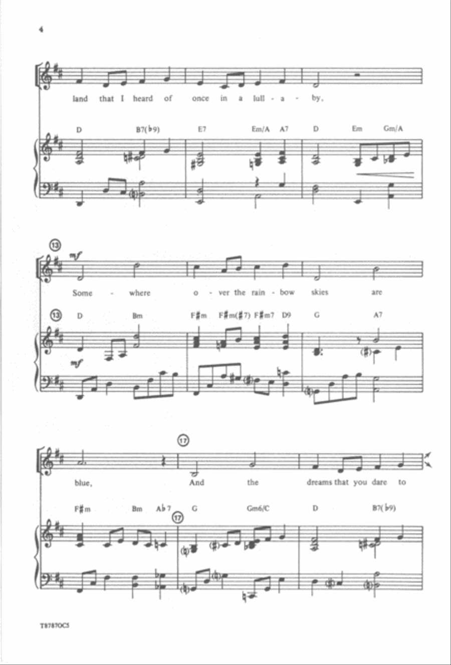 Over the Rainbow Over the Rainbow 2-Part scores gallery preview page 3