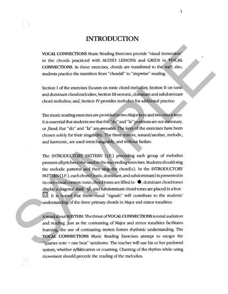 Vocal Connections, Music Reading Exercises Choir scores gallery preview page 2