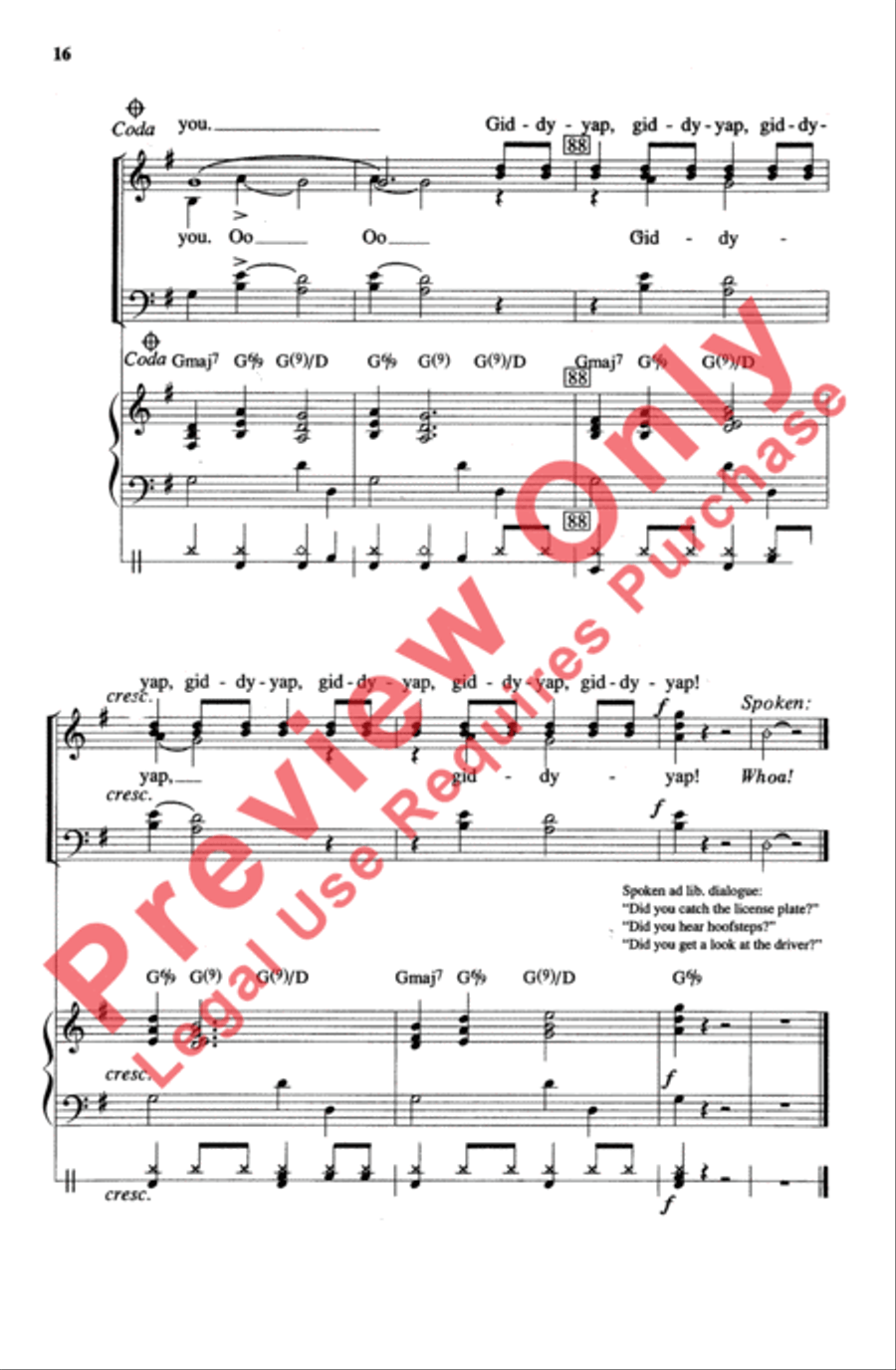 Sleigh Ride Sleigh Ride 4-Part scores gallery preview page 16