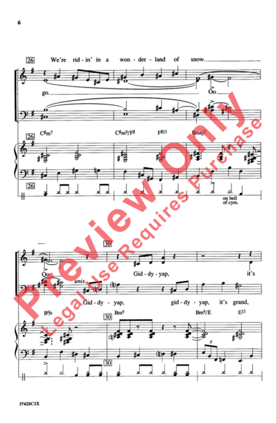 Sleigh Ride Sleigh Ride 4-Part scores gallery preview page 6