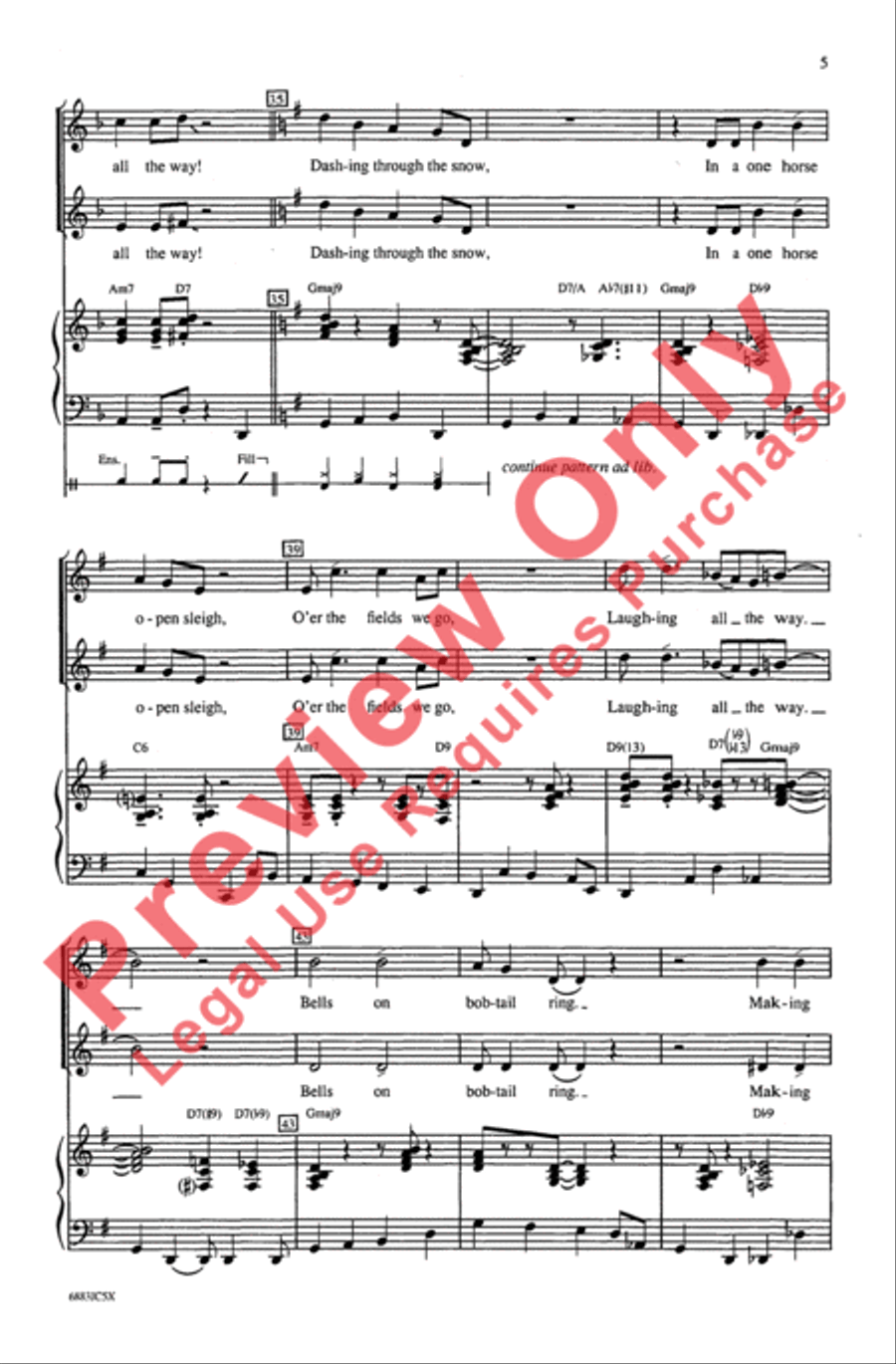 Jazzy Jingle Bells Jazzy Jingle Bells Choir scores gallery preview page 5