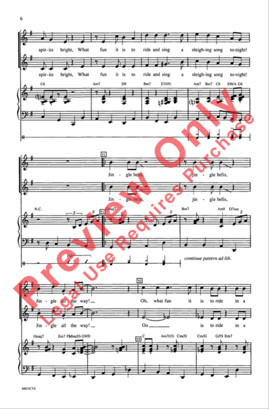 Jazzy Jingle Bells Jazzy Jingle Bells Choir scores gallery preview page 6