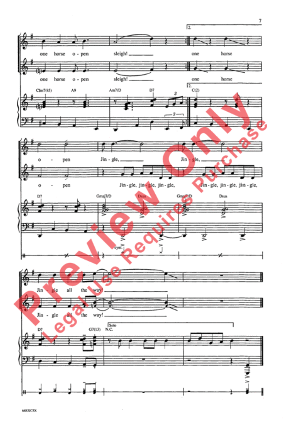Jazzy Jingle Bells Jazzy Jingle Bells Choir scores gallery preview page 7