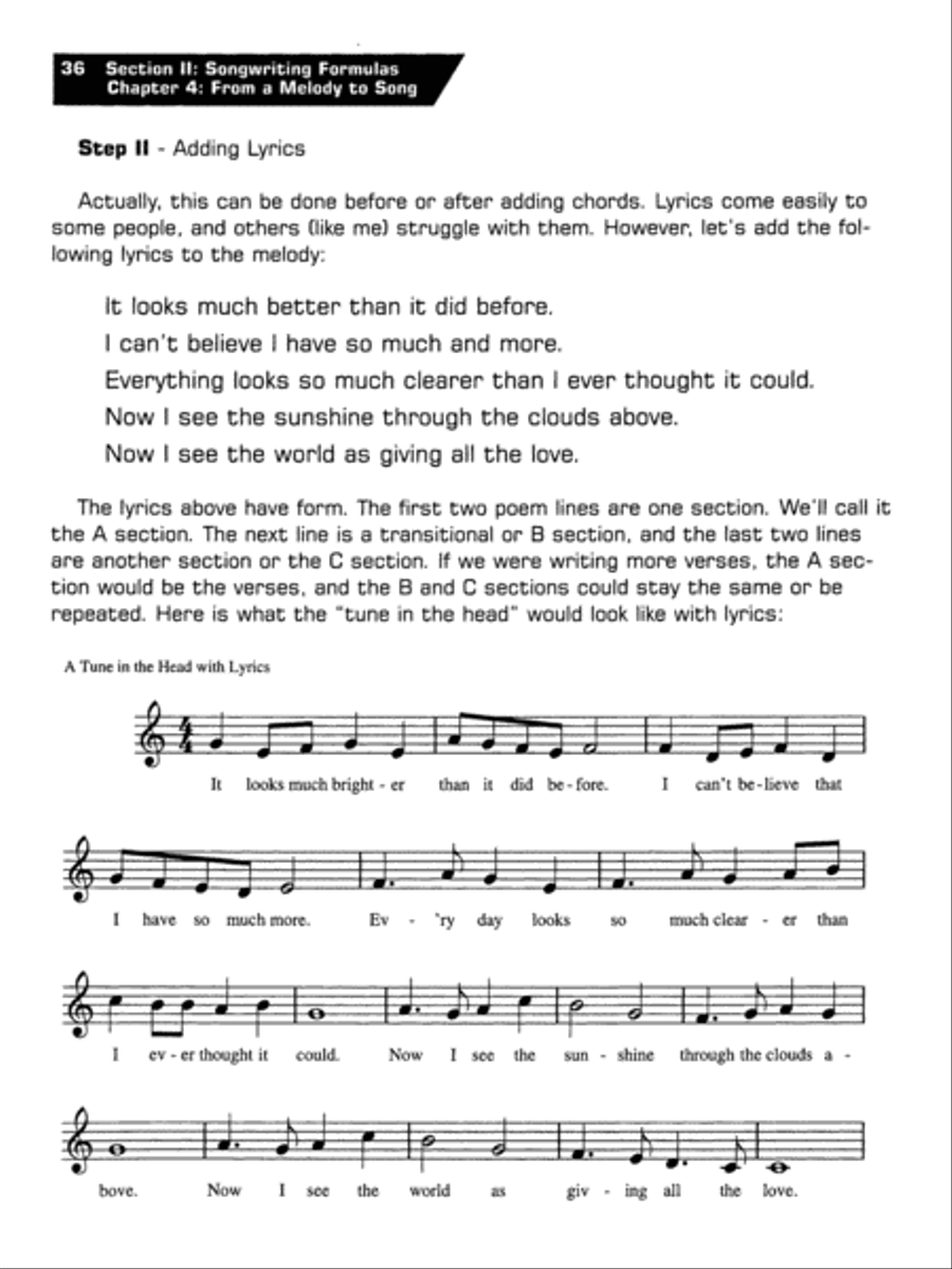 Ultimate Beginner Songwriting Made Easy! Choir scores gallery preview page 3