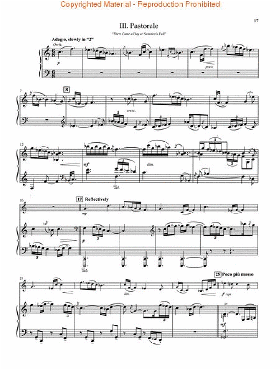 Concerto for Horn and Orchestra Piano Accompaniment scores gallery preview page 3