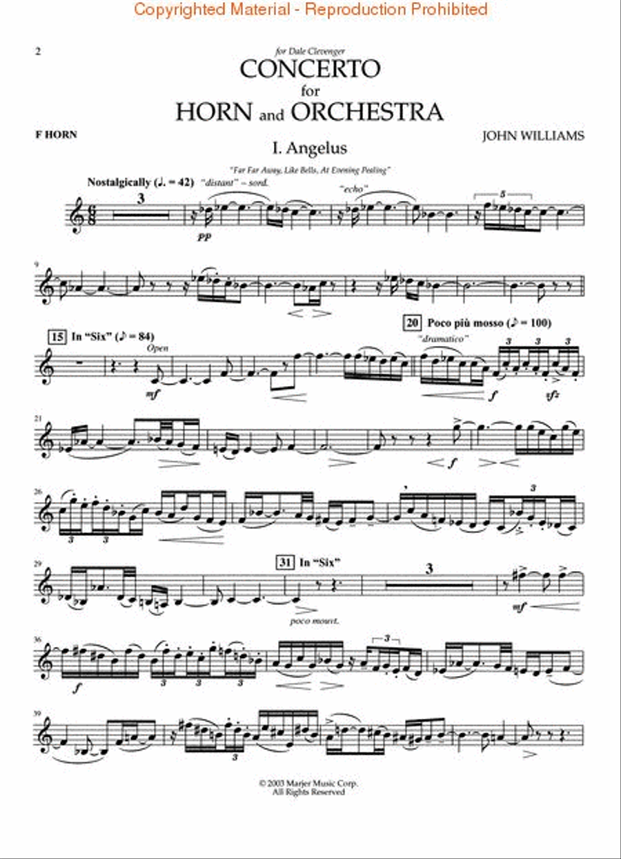 Concerto for Horn and Orchestra Piano Accompaniment scores gallery preview page 4