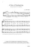 A Time of Thanksgiving - SATB