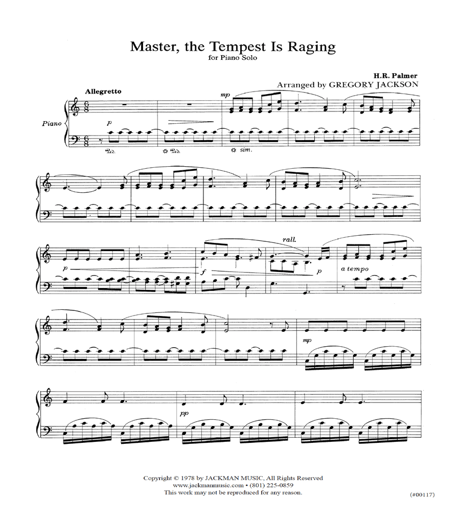 Master the Tempest Is Raging - PS Piano Solo scores gallery preview page 2