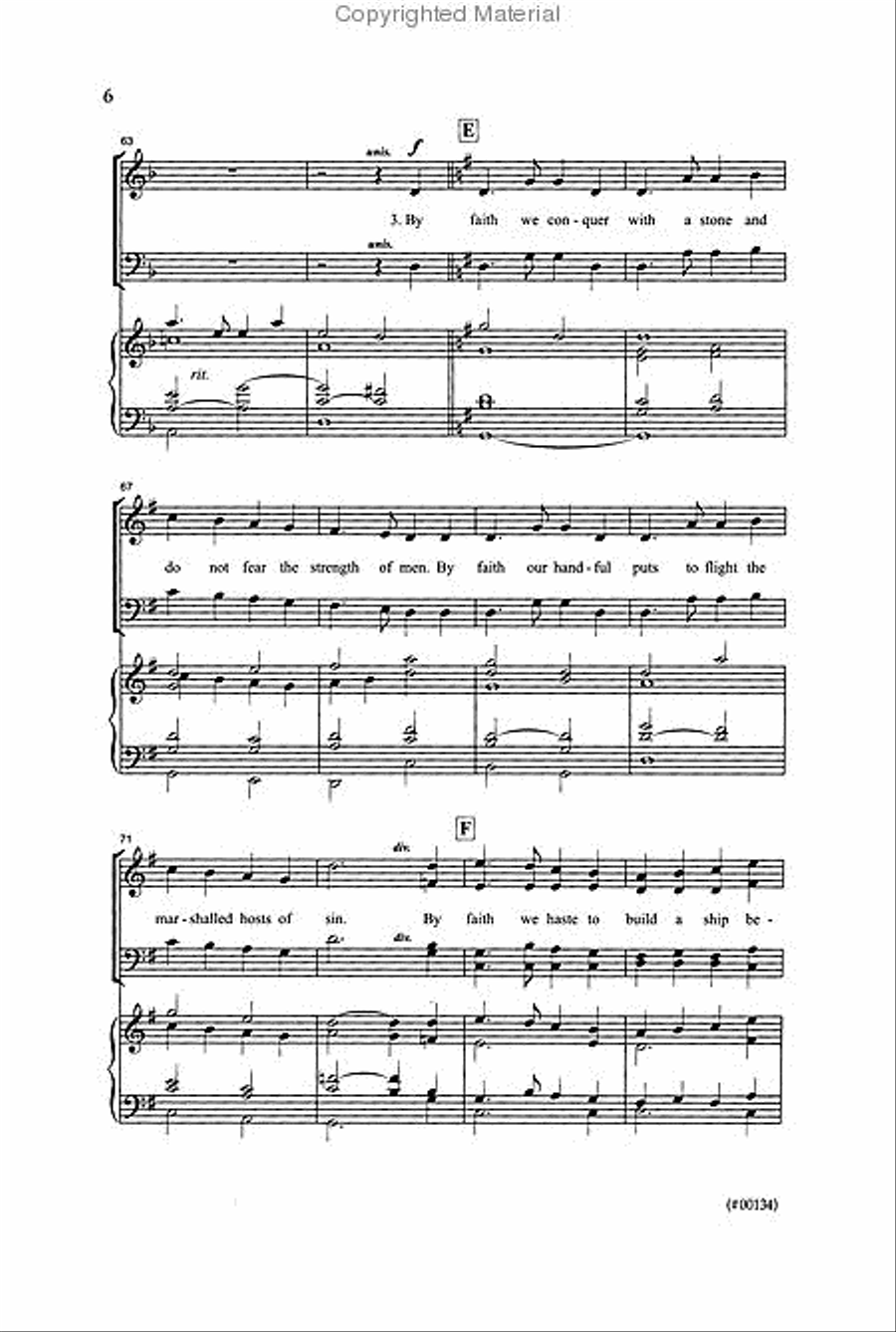 By Faith We Stand - SATB By Faith We Stand - SATB 4-Part scores gallery preview page 3