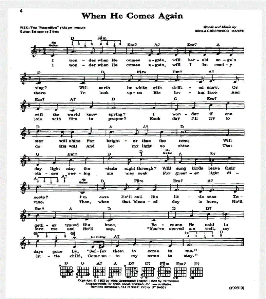 Latter-day Saint Guitar Songbook Vol 2 Guitar scores gallery preview page 2