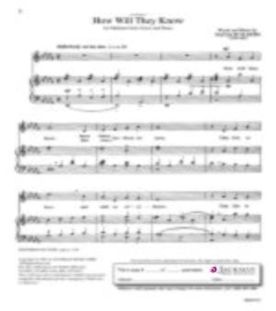 How Will They Know - Vocal Solo Voice Solo scores gallery preview page 2