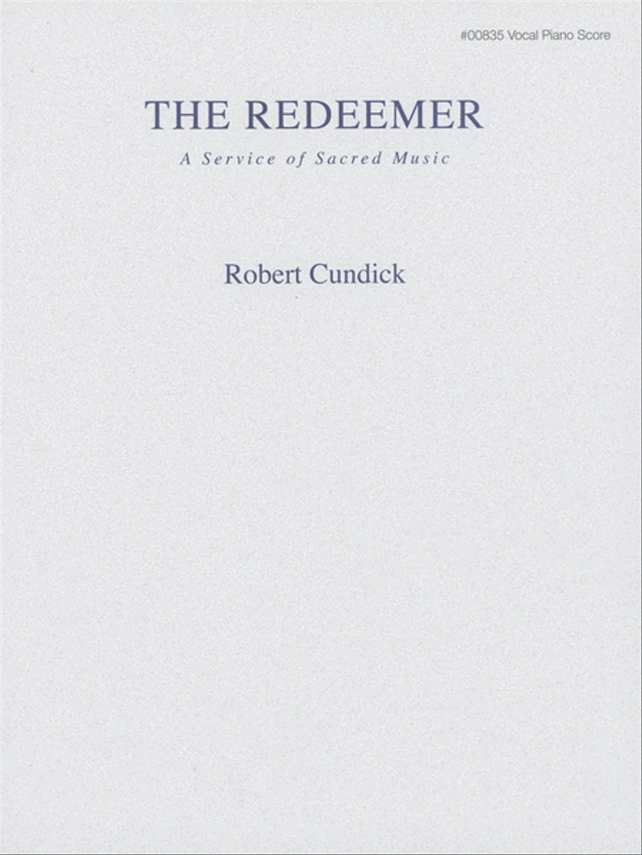 The Redeemer - Vocalist Score with Keyboard Reduction Voice scores gallery preview page 1