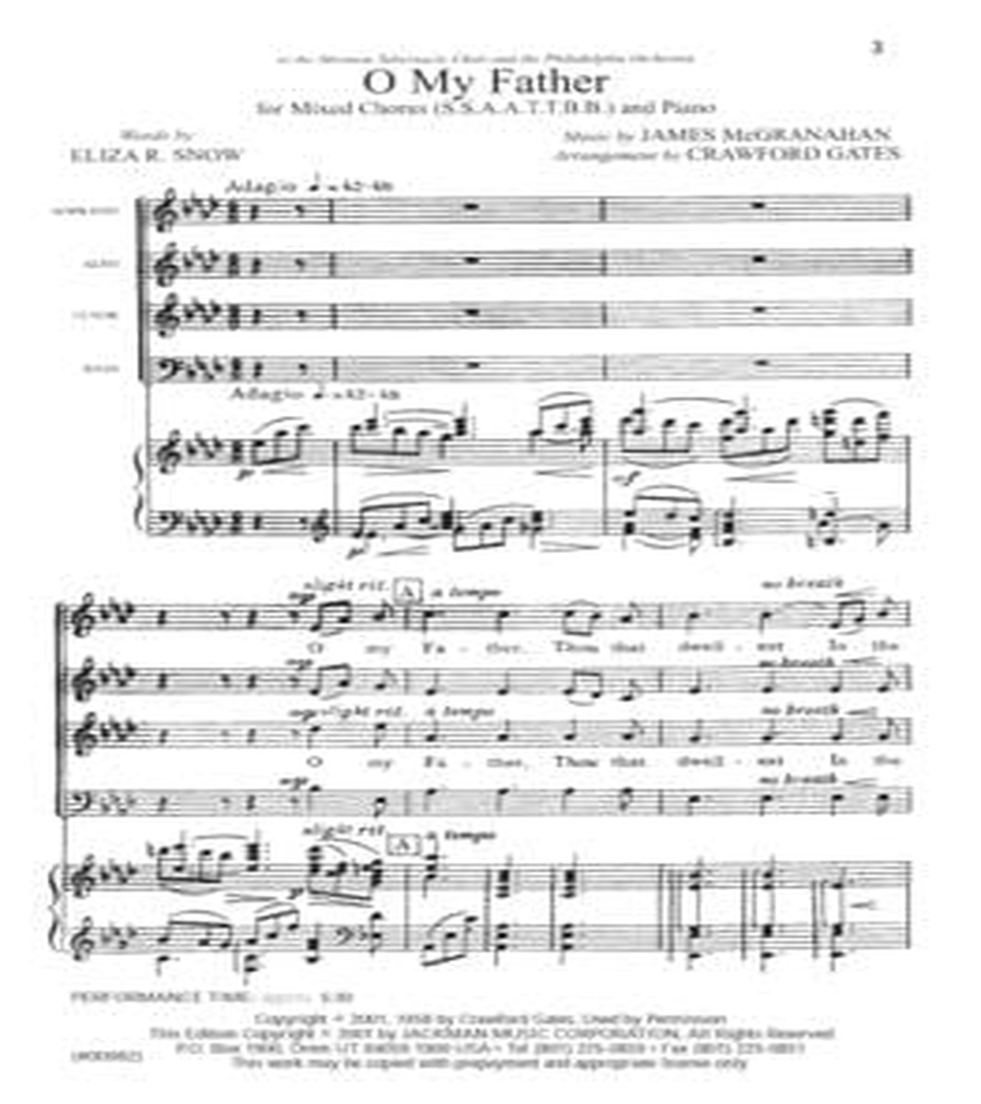 O My Father - SSAATTBB - Gates SSAATTBB scores gallery preview page 2