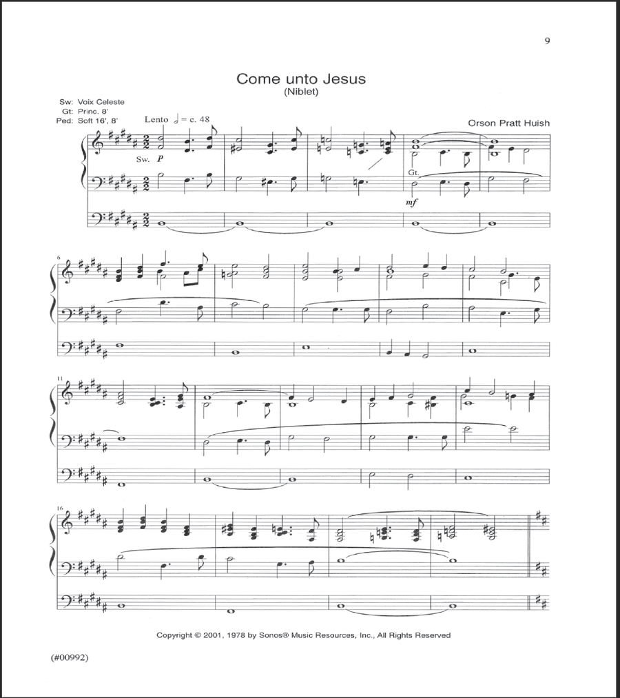 From the Tabernacle Vol. 1 Organ scores gallery preview page 2