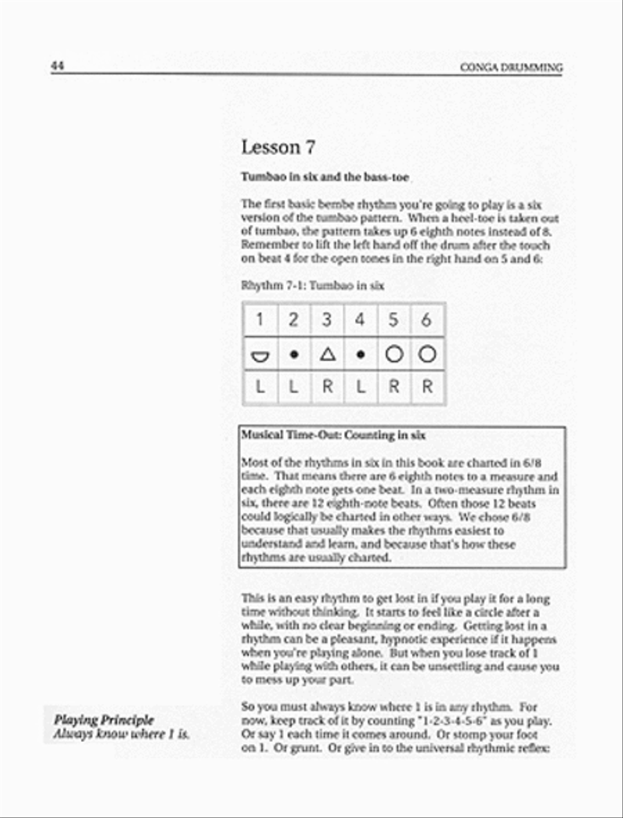 Conga Drumming: A Beginner's Guide to Playing With Time Drums scores gallery preview page 6