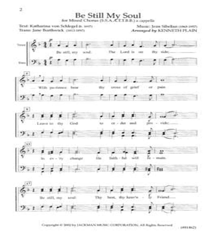 Be Still My Soul - SSAATTBB a cappella SSAATTBB scores gallery preview page 2