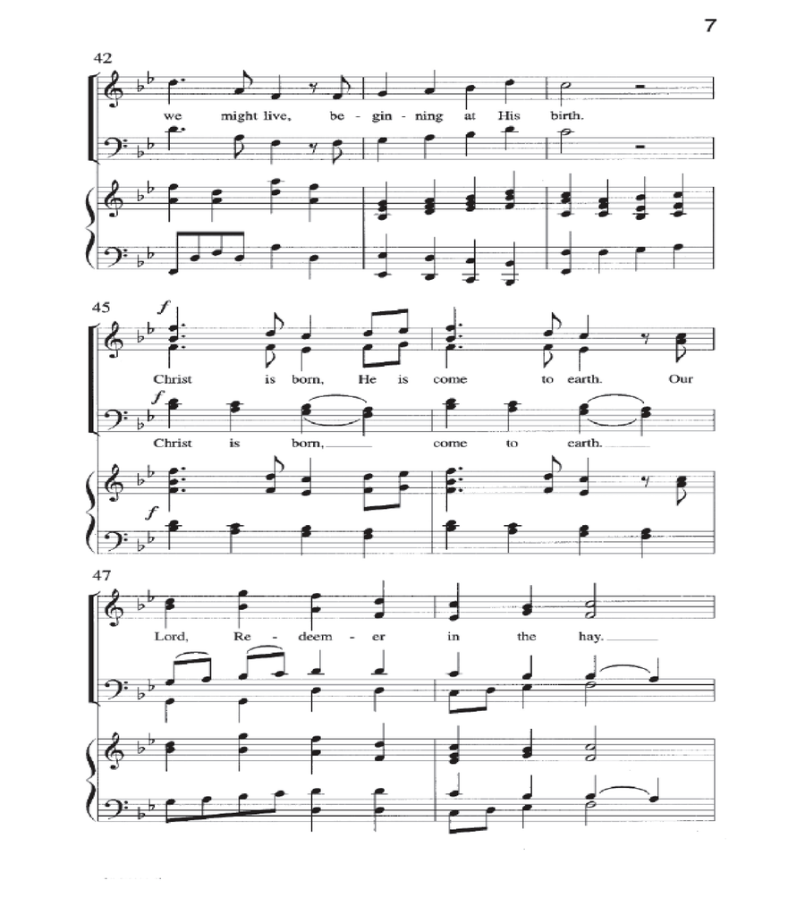 Christ Is Born in Bethlehem - SATB 4-Part scores gallery preview page 2