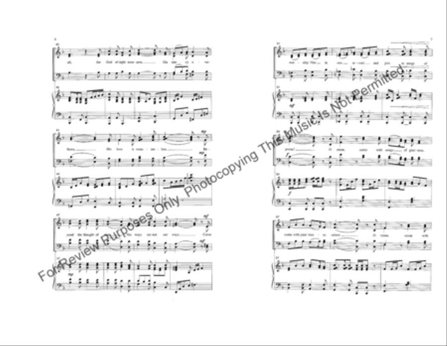 Come with Songs of Gladness 4-Part scores gallery preview page 4