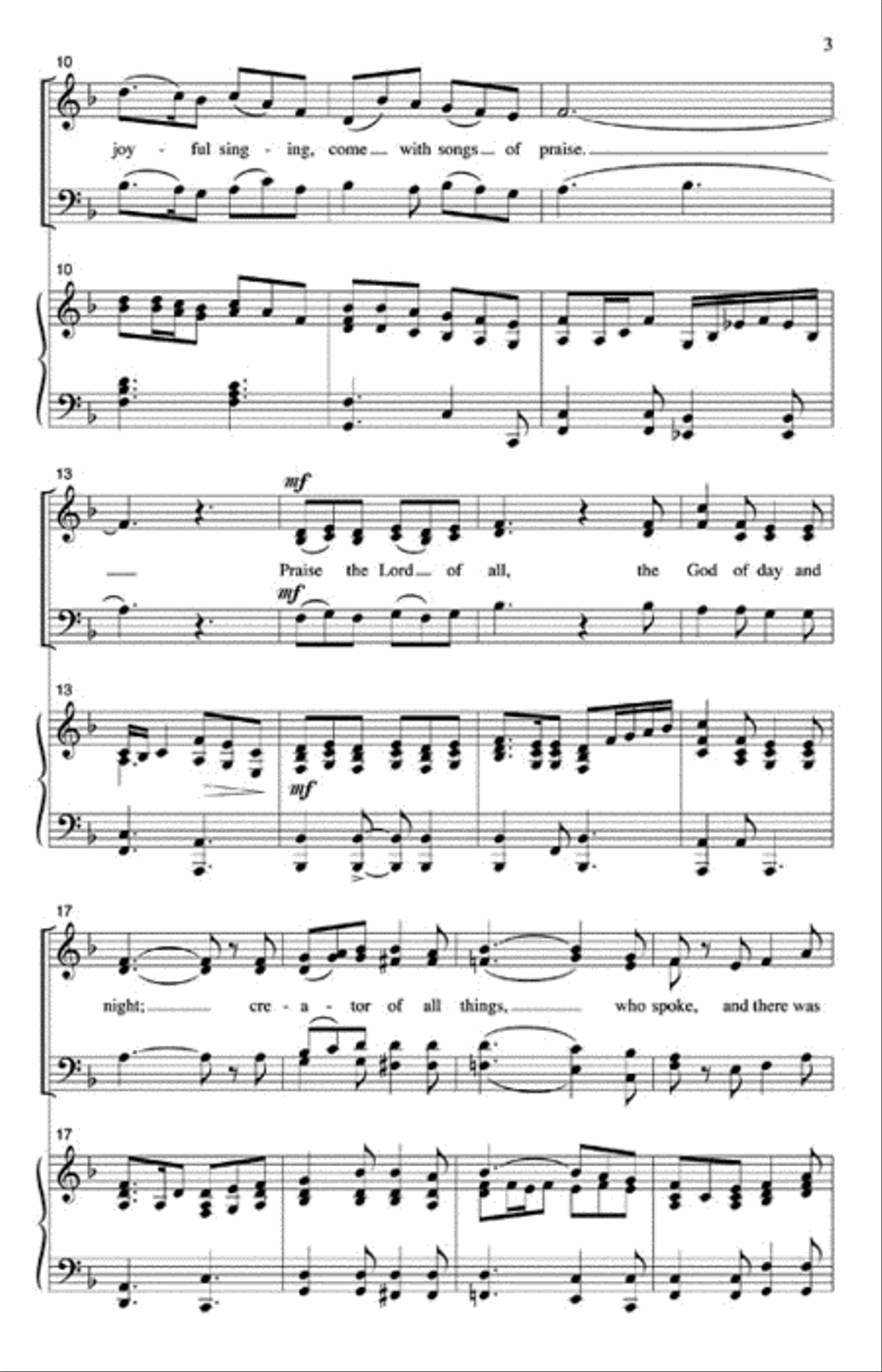 Come with Songs of Gladness 4-Part scores gallery preview page 7