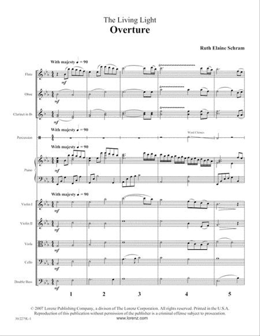 The Living Light - Small Orchestra Score and Parts Choir scores gallery preview page 2