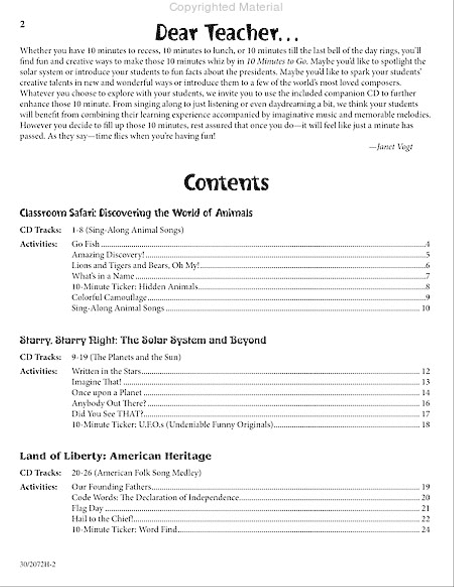 10 Minutes to Go CD scores gallery preview page 2