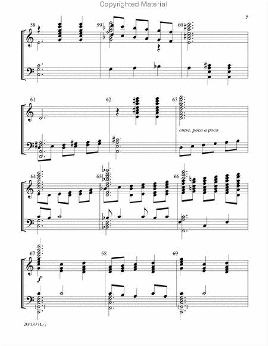 Alleluia! The Strife Is O'er - Handbell Part 5-Octaves scores gallery preview page 6