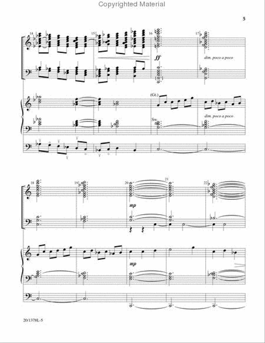 Alleluia! The Strife Is O'er - Organ/Handbell Score 5-Octaves scores gallery preview page 4