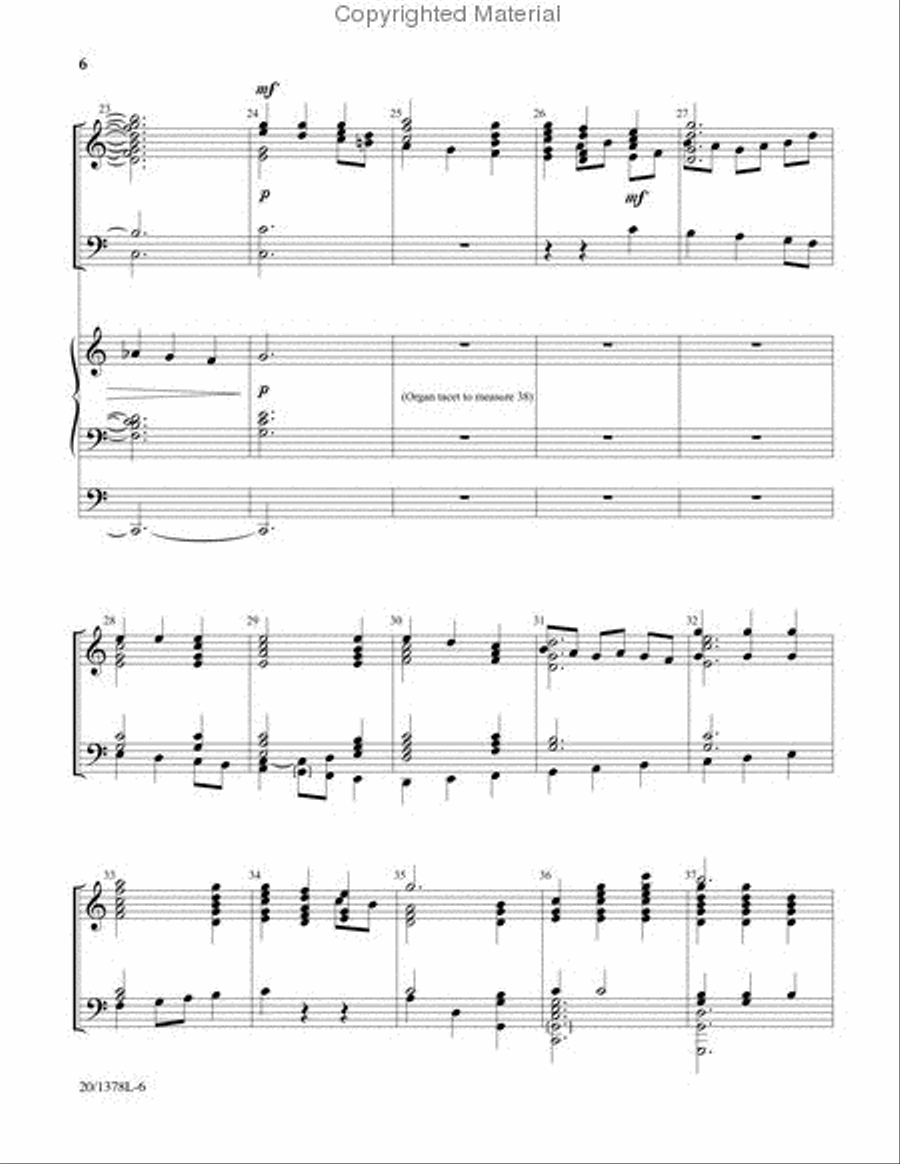 Alleluia! The Strife Is O'er - Organ/Handbell Score 5-Octaves scores gallery preview page 5