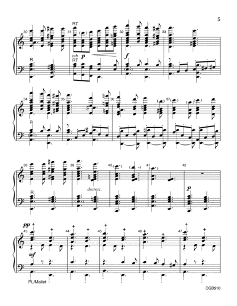Masters In This Hall - Handbell Score 5-Octaves scores gallery preview page 4