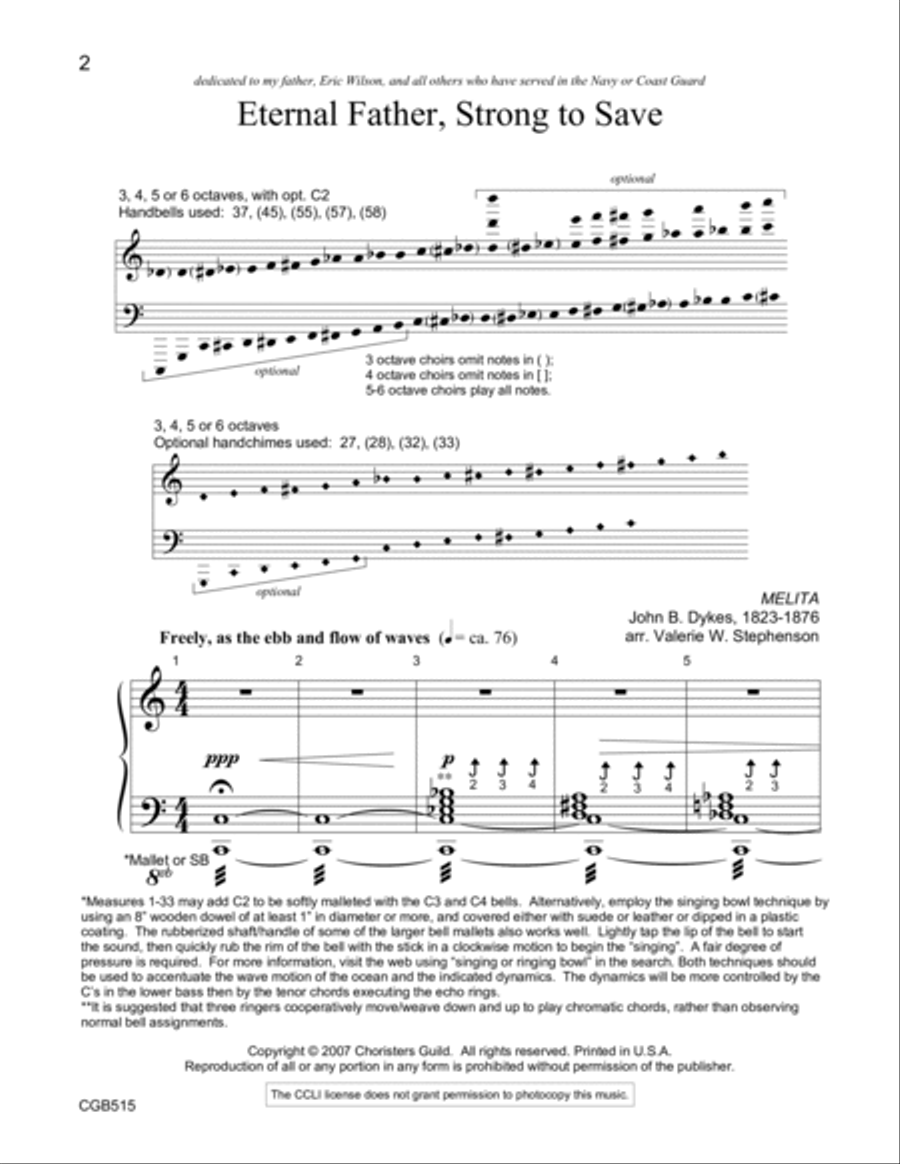 Eternal Father, Strong to Save 6-Octaves scores gallery preview page 2