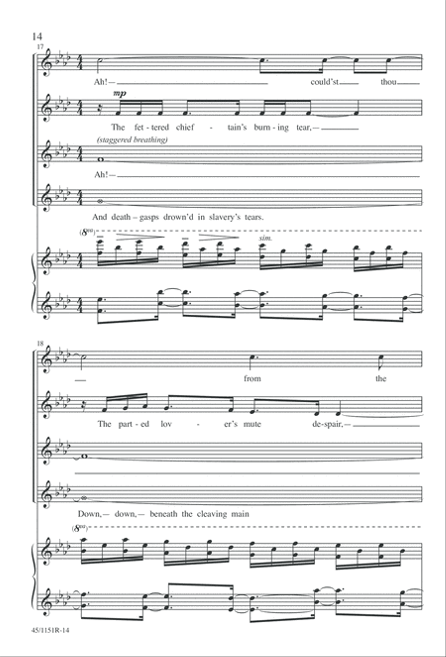 The Sadness of the Sea The Sadness of the Sea Choir scores gallery preview page 17