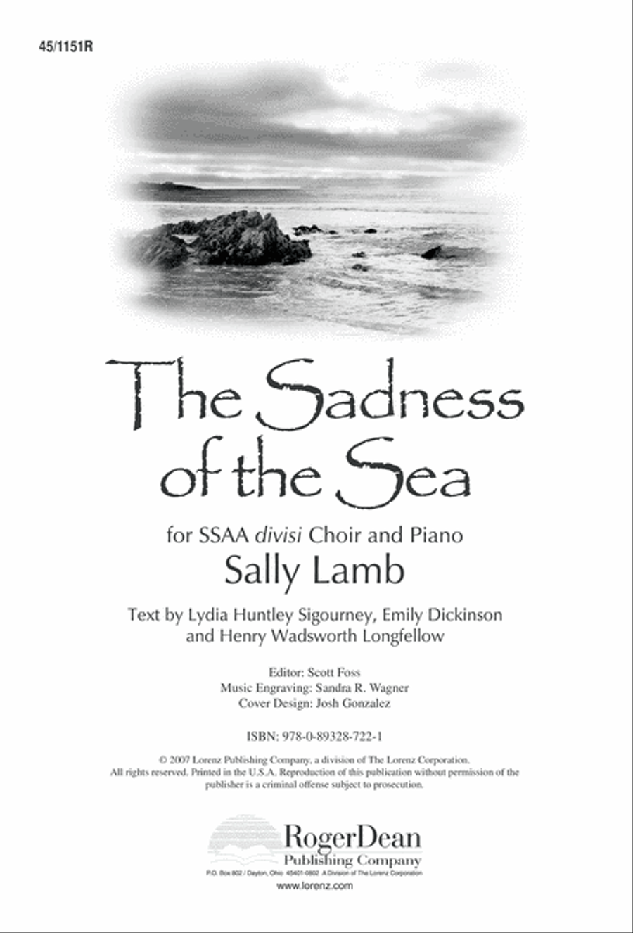 The Sadness of the Sea The Sadness of the Sea Choir scores gallery preview page 4