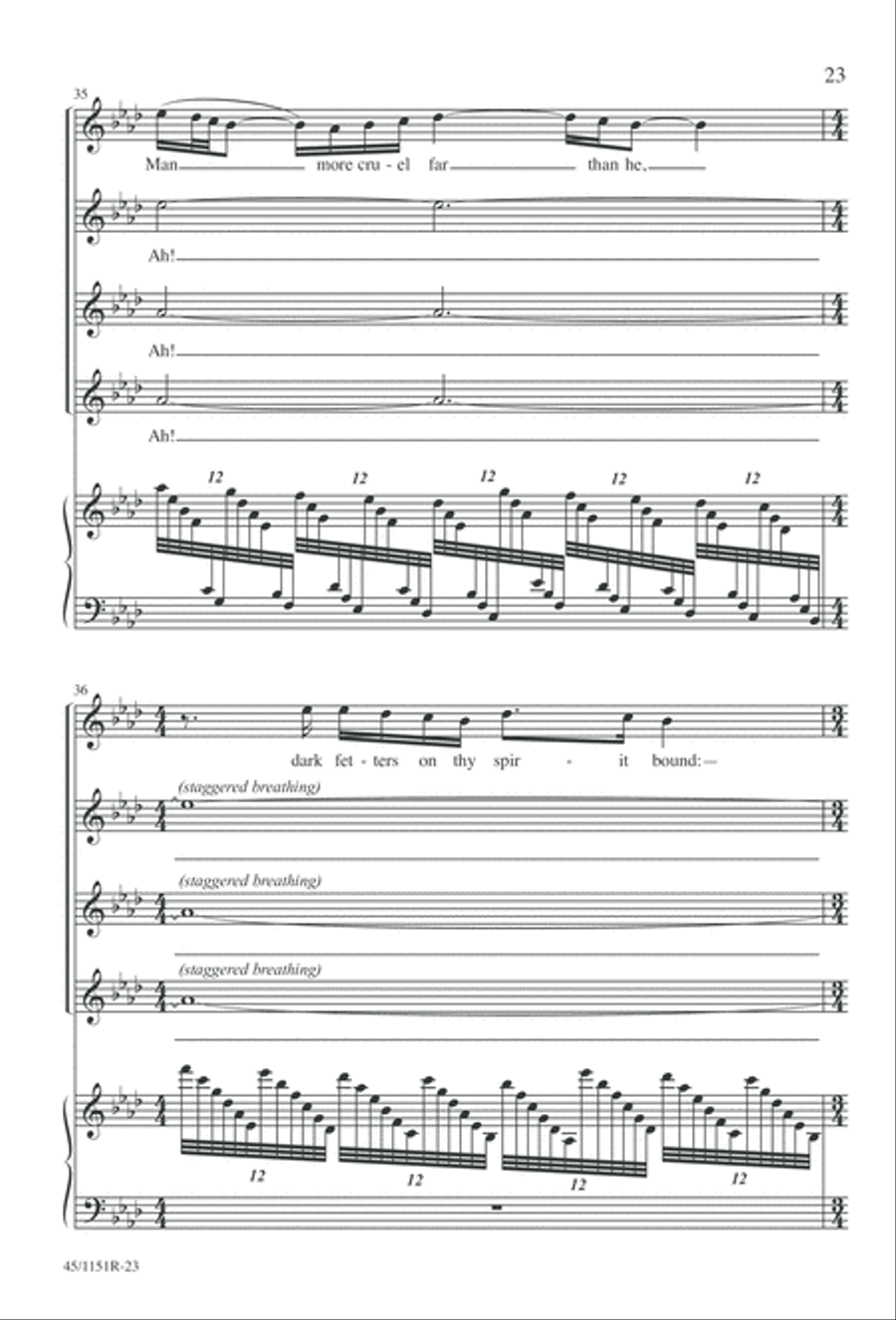 The Sadness of the Sea The Sadness of the Sea Choir scores gallery preview page 26
