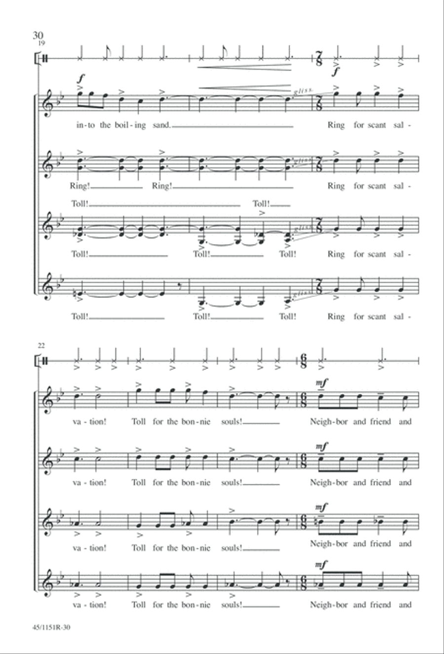 The Sadness of the Sea The Sadness of the Sea Choir scores gallery preview page 33