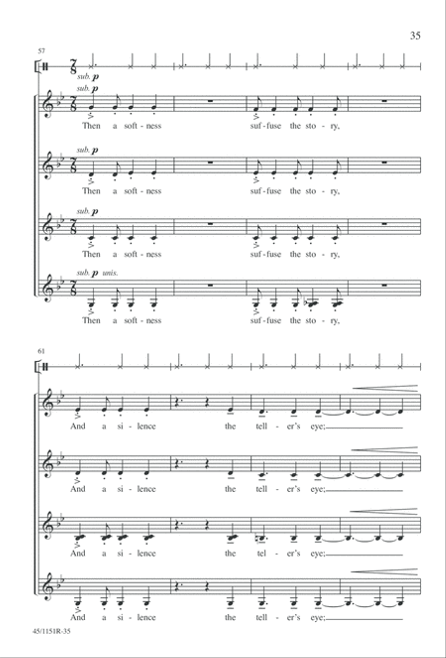 The Sadness of the Sea The Sadness of the Sea Choir scores gallery preview page 38