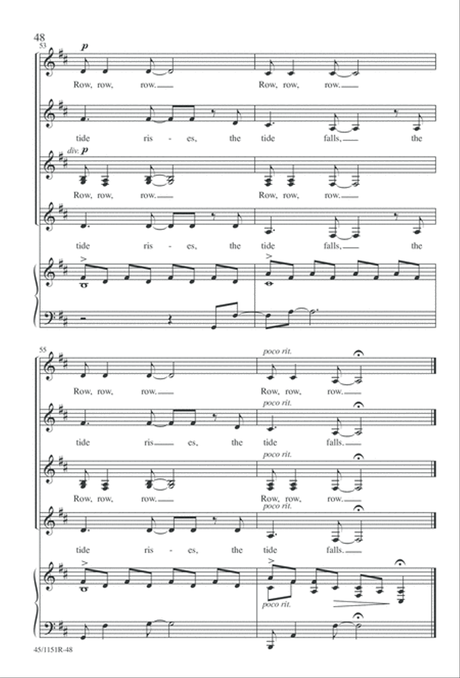 The Sadness of the Sea The Sadness of the Sea Choir scores gallery preview page 51