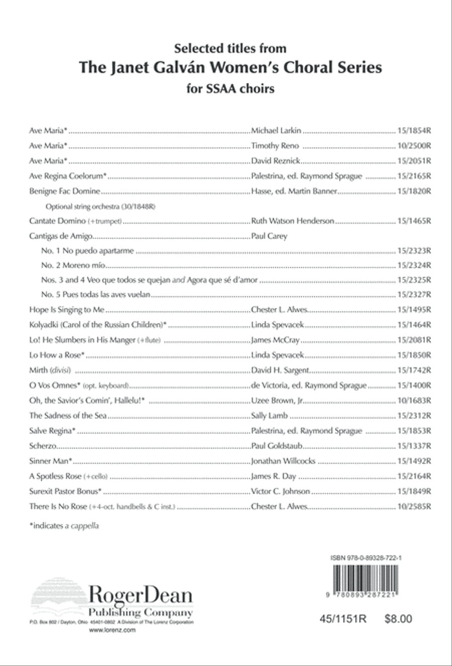 The Sadness of the Sea The Sadness of the Sea Choir scores gallery preview page 53