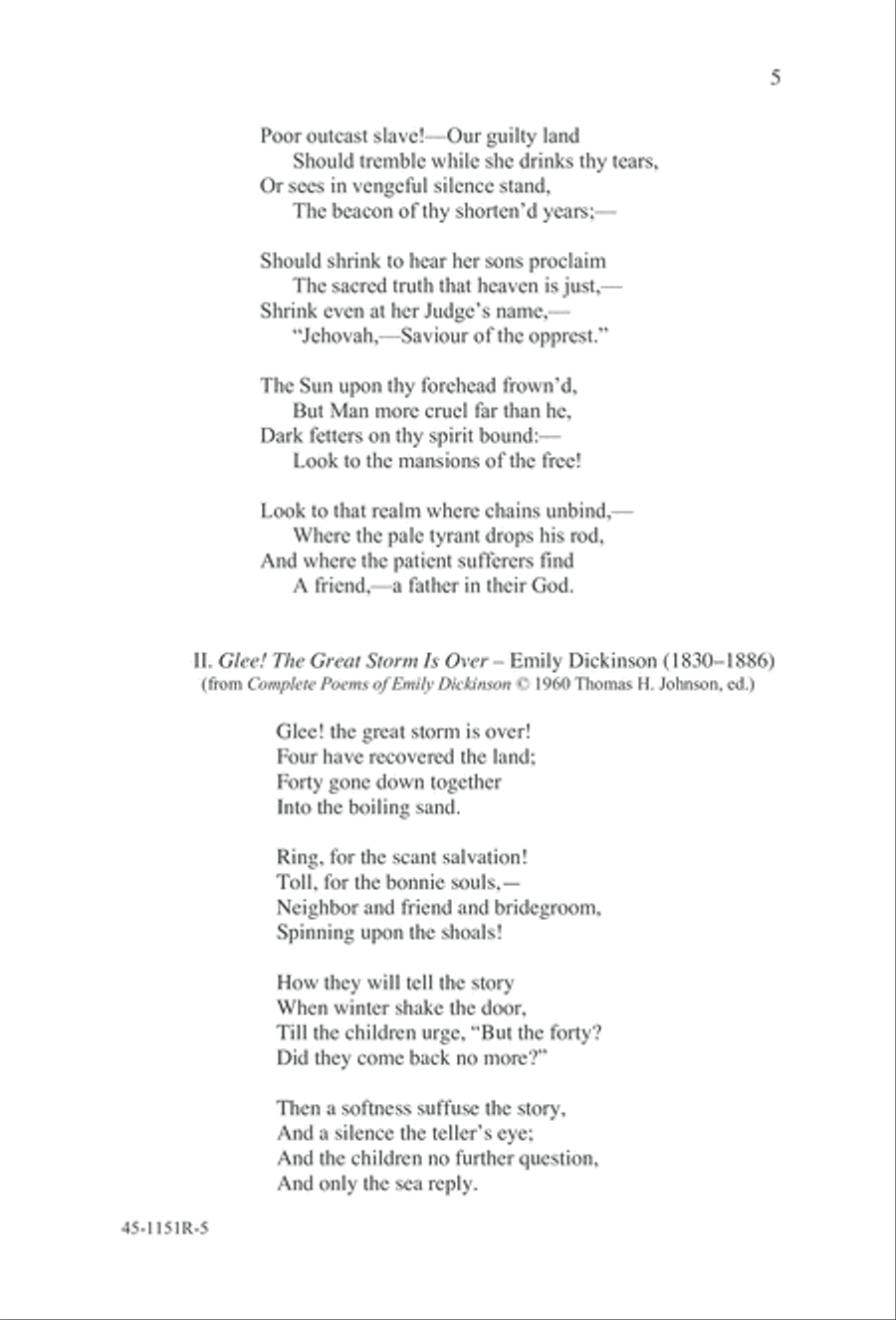 The Sadness of the Sea The Sadness of the Sea Choir scores gallery preview page 8