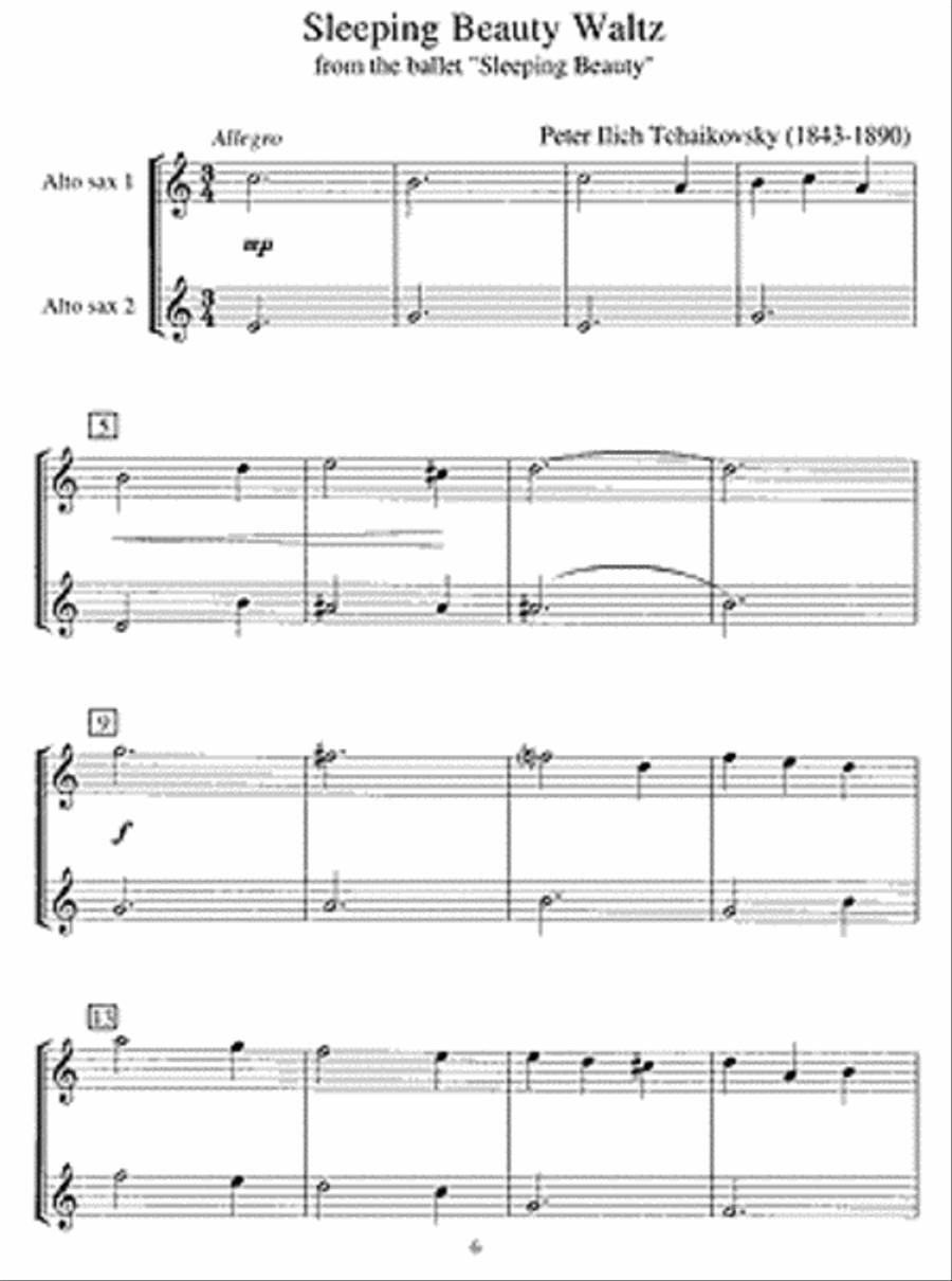 Easy Classics for Alto Saxophone Alto Saxophone scores gallery preview page 3