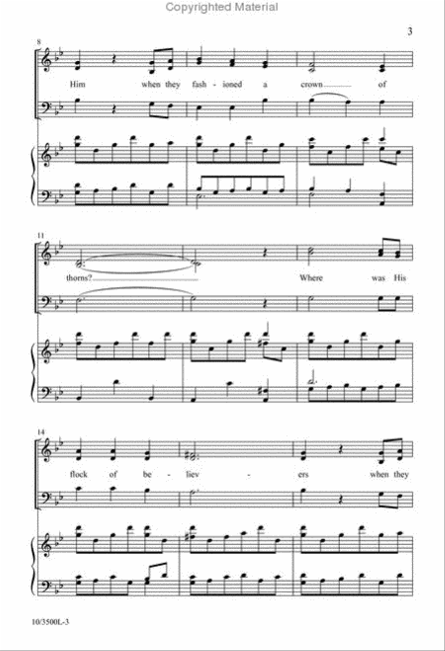 The Shepherd Became a Lamb 3-Part scores gallery preview page 3