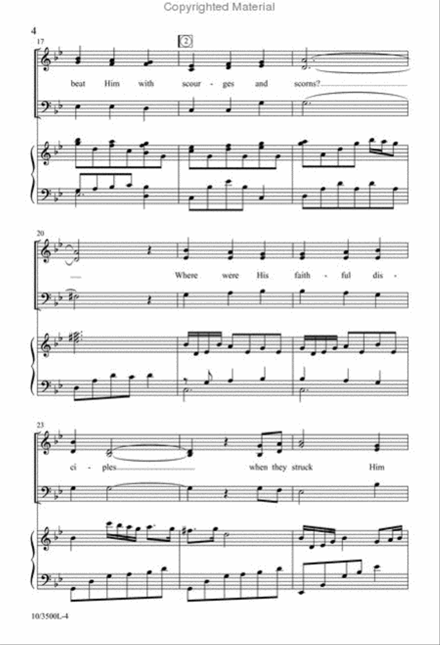 The Shepherd Became a Lamb 3-Part scores gallery preview page 4