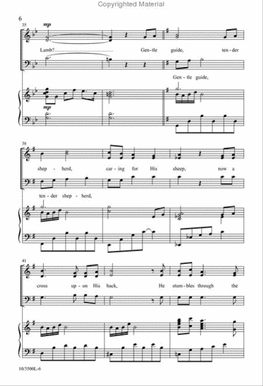The Shepherd Became a Lamb 3-Part scores gallery preview page 6