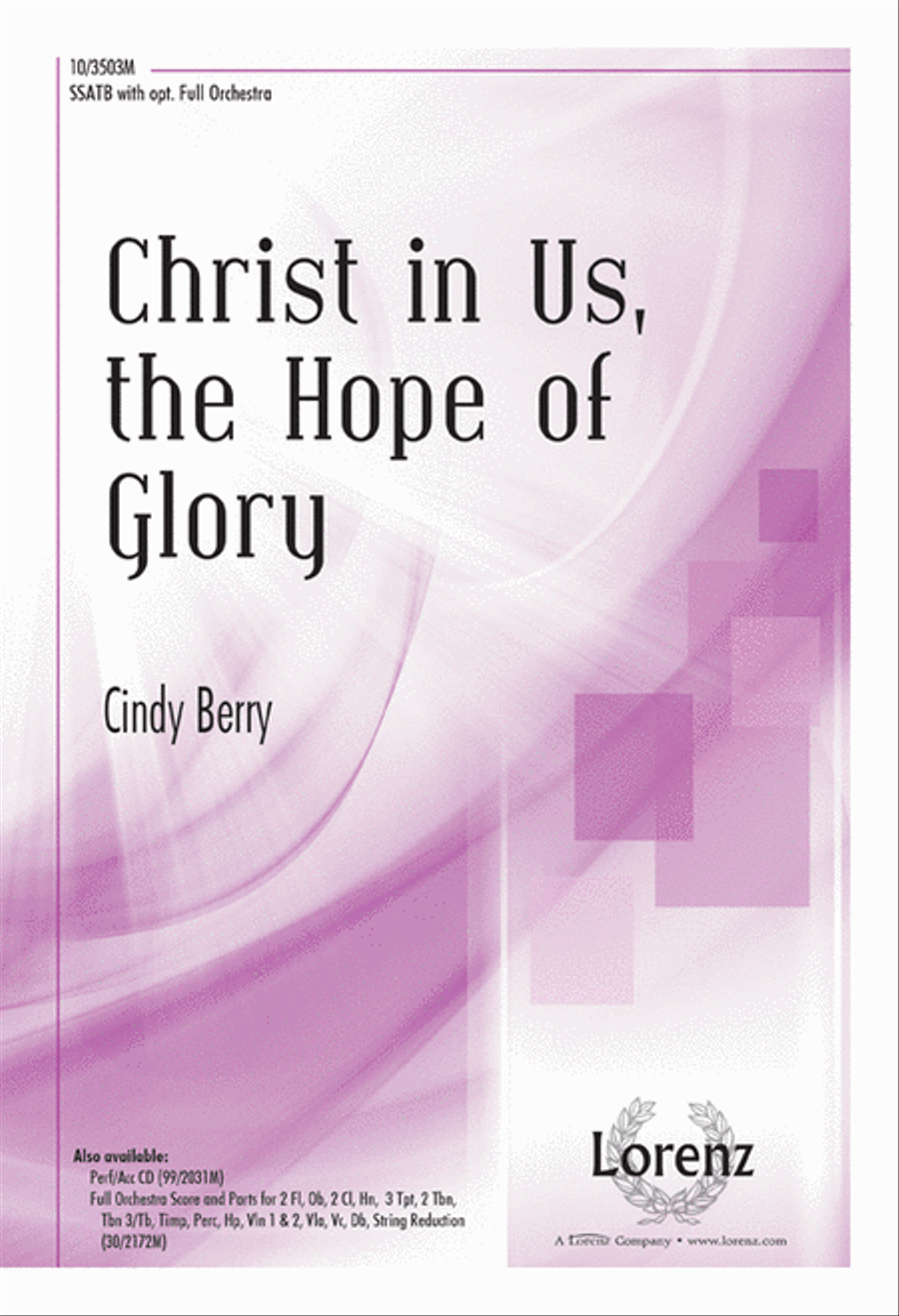 Christ in Us, the Hope of Glory SSATB scores gallery preview page 1